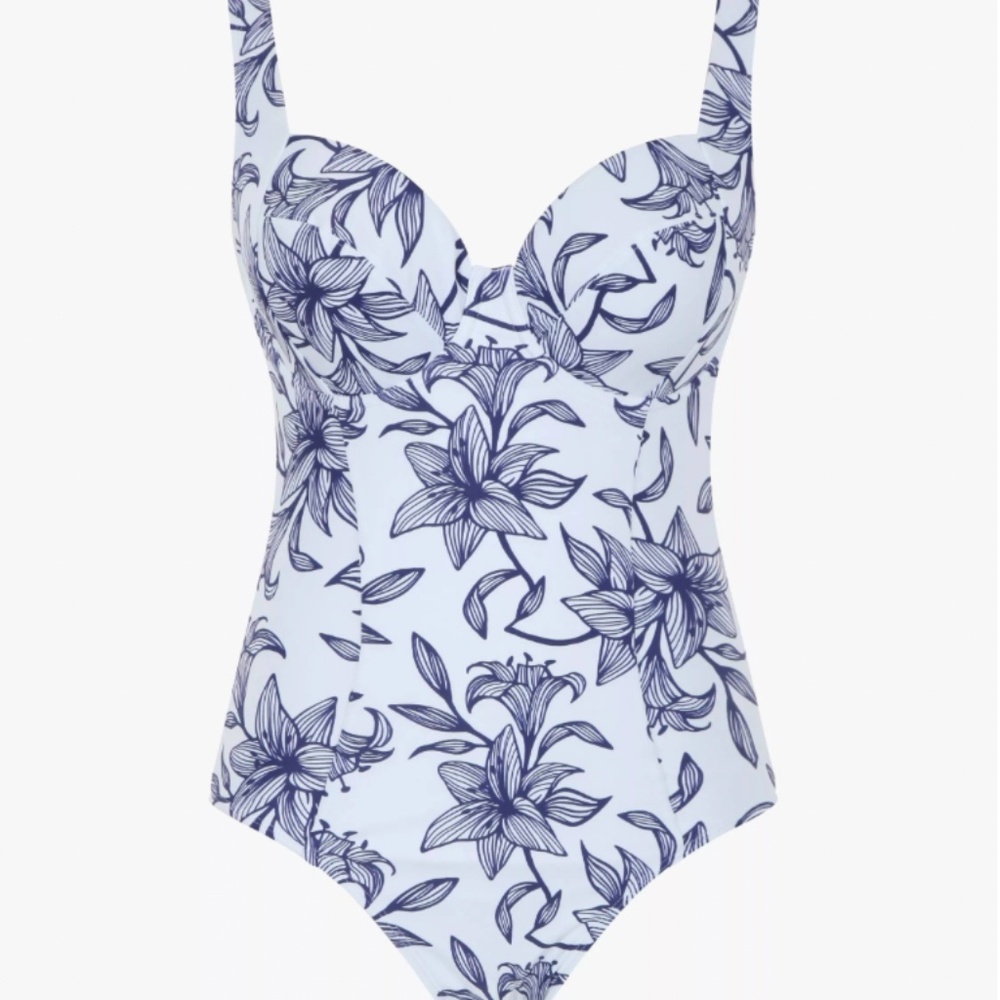 Panache Capri Paloma Balcony One Piece Swimsuit UK 32HH/ US 32L